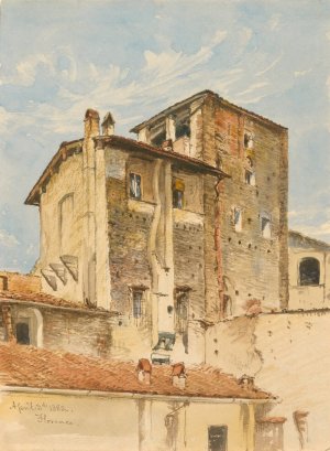 Houses in Florence by Truman Seymour Oil Painting