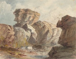 Rocky Landscape by Truman Seymour Oil Painting