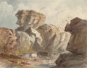Rocky Landscape by Truman Seymour Oil Painting