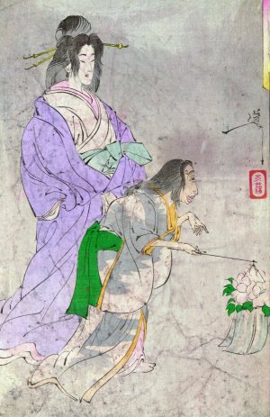 Botandoro by Tsukioka Yoshitoshi Oil Painting