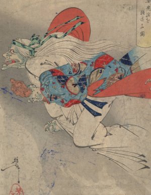 Ibaraki by Tsukioka Yoshitoshi Oil Painting