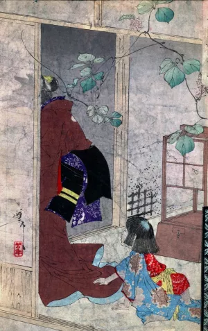 Kuzu no ha Oil painting by Tsukioka Yoshitoshi
