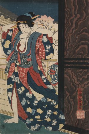Mage o naosu yujo by Tsukioka Yoshitoshi Oil Painting