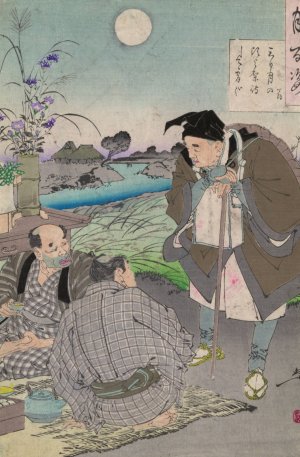 Matsuo Basho by Tsukioka Yoshitoshi Oil Painting