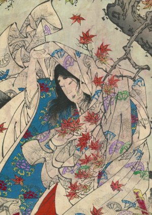 Momijigari by Tsukioka Yoshitoshi Oil Painting