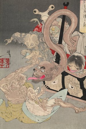 Omoi tsuzura by Tsukioka Yoshitoshi Oil Painting