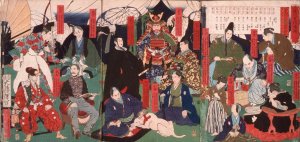 Portraits of the generations of the Tokugawa clan Oil painting by Tsukioka Yoshitoshi