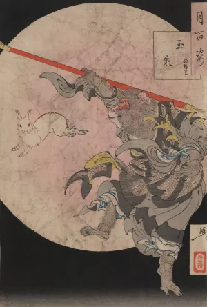 Tamausagi songoku by Tsukioka Yoshitoshi Oil Painting