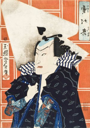 The Actor Nakamura Shikan IV and the Se troupe Oil painting by Tsukioka Yoshitoshi