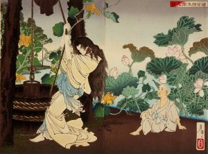 The Story of Tamiya Botaro by Tsukioka Yoshitoshi Oil Painting