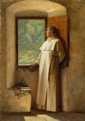 The Sunlight by Ture Nikolaus Cederstrom Oil Painting