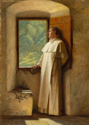 The Sunlight by Ture Nikolaus Cederstrom Oil Painting