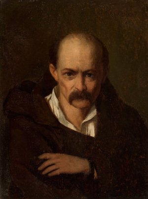 Portrait of a man in handcuffs by Tytus Maleszewski Oil Painting