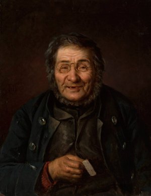 Portrait of Ambrozy Mieroszewski by Tytus Maleszewski Oil Painting