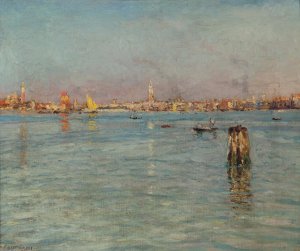 Mattino a Venezia by Ugo Flumiani Oil Painting