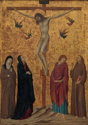 The Crucifixion by Ugolino Da Siena Oil Painting