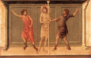 Panel from the Santa Croce Altar painting by Ugolino Di Nerio