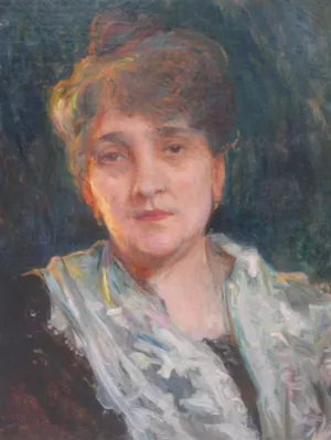 Portrait of Woman by Ulpiano Checa Oil Painting