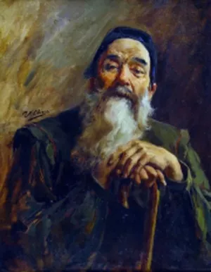 Viejo Oil painting by Ulpiano Checa