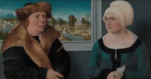 Portrait of a Married Couple by Ulrich Apt The Elder Oil Painting