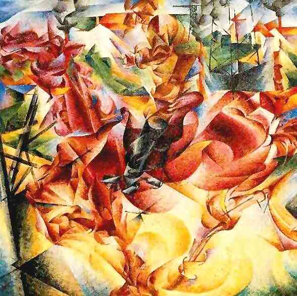 Main Product Photo of Elasticity Painting by Umberto Boccioni