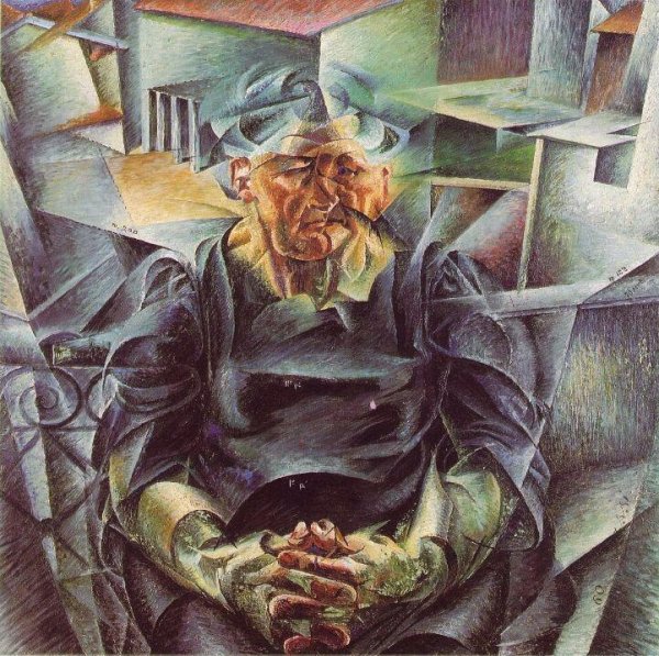 Main Product Photo of Horizontal Volumes Painting by Umberto Boccioni