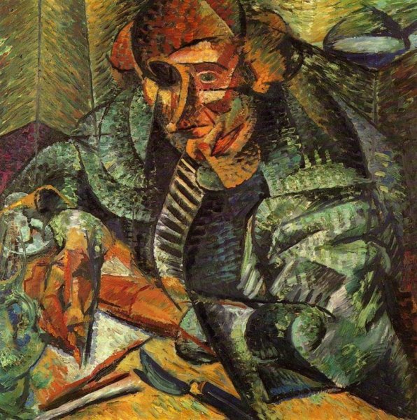 Main Product Photo of L'antigrazioso Painting by Umberto Boccioni