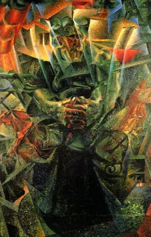 Materia (also known as Portrait of the artist's mother) painting by Umberto Boccioni