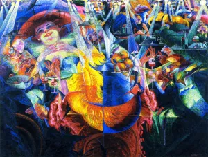 The Laugh Oil painting by Umberto Boccioni