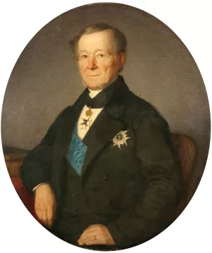 Olof Fahraeus, Govenor by Uno Troili Oil Painting
