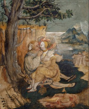 Amorous Couple by Urs Graf Oil Painting