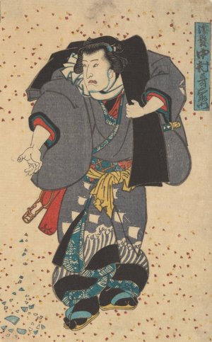 Actor Playing the Role of Nuregami by Utagawa Kunisada (Toyokuni III) Oil Painting