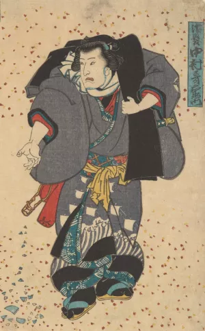 Actor Playing the Role of Nuregami by Utagawa Kunisada (Toyokuni III) Oil Painting