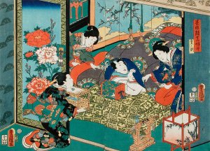 Hour of the Snake by Utagawa Kunisada (Toyokuni III) Oil Painting