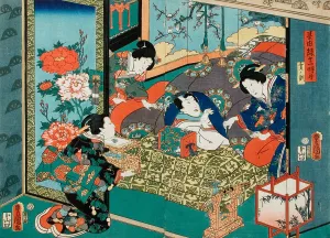 Hour of the Snake by Utagawa Kunisada (Toyokuni III) Oil Painting