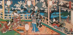 Night Visage of the Flower Genji by Utagawa Kunisada (Toyokuni III) Oil Painting