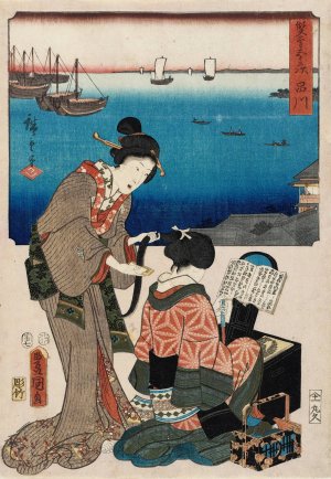 Shinagawa by Utagawa Kunisada (Toyokuni III) Oil Painting