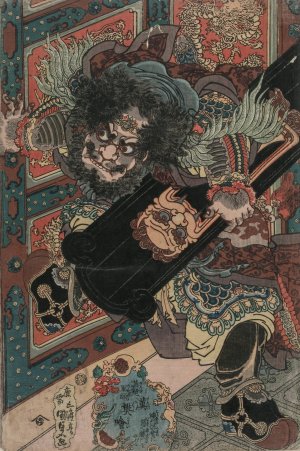 The Military Tales of Han and Chu: Fan Kuai of the Han by Utagawa Kunisada (Toyokuni III) Oil Painting