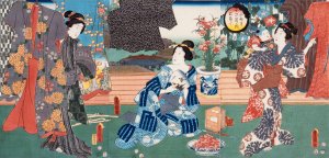The Sixth Lunar Month by Utagawa Kunisada (Toyokuni III) Oil Painting
