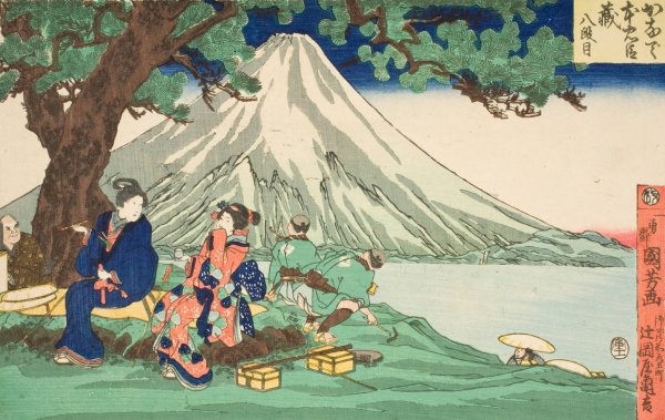 Act Eight; Journey  by Utagawa Kuniyoshi - Hand-Painted Oil Painting Reproduction