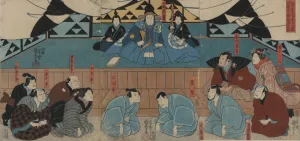Aoto fujitsuna Oil painting by Utagawa Kuniyoshi