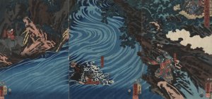 Gentoku uma o odorashite tankei o koeru zu by Utagawa Kuniyoshi Oil Painting