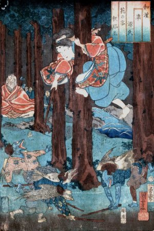 Hana noen shanao by Utagawa Kuniyoshi Oil Painting