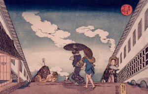 Kasumigaseki by Utagawa Kuniyoshi Oil Painting