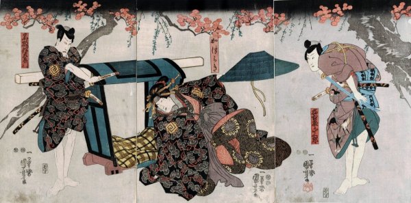 Main Product Photo of Nagoya sanzaburo fuwa banzaemon katsuragi  Painting by Utagawa Kuniyoshi