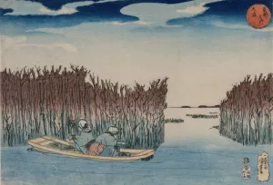 Omori, from the series Famous Places in the Eastern Capital by Utagawa Kuniyoshi Oil Painting