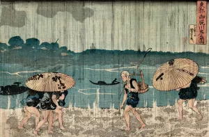 Oumayagashi no zu by Utagawa Kuniyoshi Oil Painting