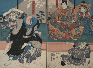Sato norikiyo nyudo saigyo Yoshinaka by Utagawa Kuniyoshi Oil Painting