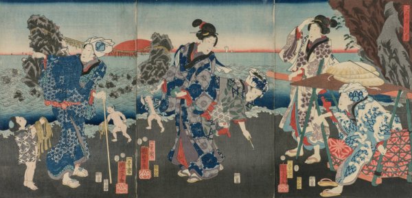 Main Product Photo of Sunrise at Futami Bay  Painting by Utagawa Kuniyoshi