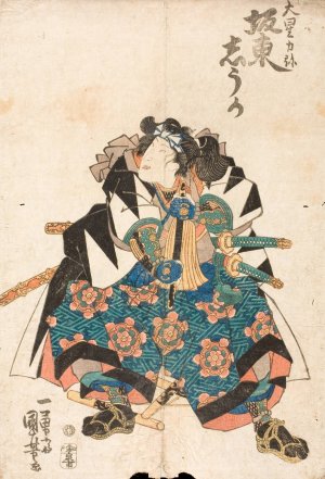 The Actor Bando Shuka as Oboshi Rikiya in the play Kanadehon Chushingura by Utagawa Kuniyoshi Oil Painting